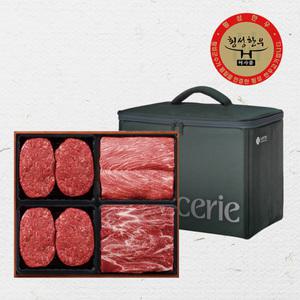 [롯데백화점]대림비앤씨 1등급 횡성한우 으뜸5호세트 1.6kg (국거리+장조림+불고기+불고기/냉장)