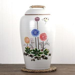 에이치플러스몰 민들레 쌀독 쌀항아리 쌀통 20kg 쌀독 쌀항아리 여주쌀독 도자기쌀독 쌀보관통
