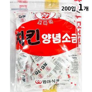 [XBJ7H8M1_47]범아 치킨소금 3g x200입 600g 천일염 오복소금