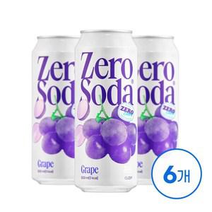 클룹 제로소다 포도 500ml 6입
