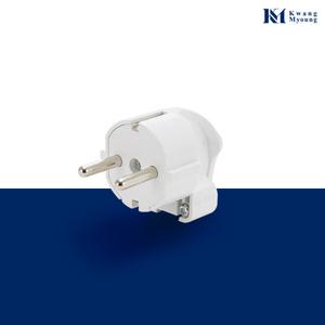 광명전기 국산 접지 노출 플러그 ㄱ자형 16A 220V