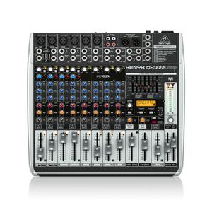베링거 XENYX QX1222USB 아날로그 믹서16입력 2 2버스FX콤프무선MIC옵션오디오인터페이스