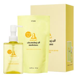 에뛰드 리얼아트 클렌징 오일 모이스처 본품  리필 세트 185ml + 리필 185ml 1세트