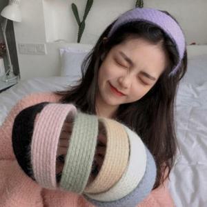 [라일리] Rly 러블리 코디 앙고라 넓은 퍼 헤어밴드 머리띠 와이드