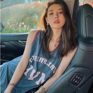 농구 나시티 여성 루즈핏 민소매 티셔츠