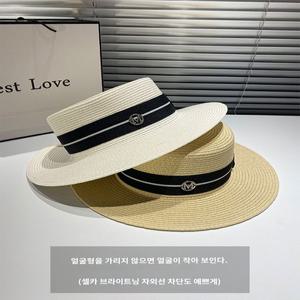 봄 액세서리 밀짚모자 레트로 모자 여행 빈티지 여성 페도라 비치 챙와이어 클래식