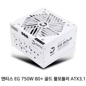 엔티스 파워 EG 750W 80PLUS GOLD 풀모듈러 ATX3.1 화이트 파워서플라이