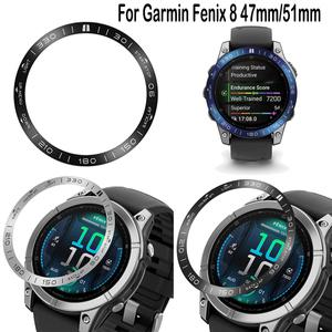 Garmin Fenix 8 51mm AMOLED 다채로운 에디션 용 베젤 링 스타일링 케이스 Garmin Fenix 8 47mm 용 금속 접