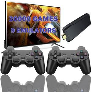김헬퍼 무선 레트로 게임 000개 콘솔 HDMI 20 비디오 4G 플레이 포함 에뮬레이터 TV용 듀얼 앤 9 플러그 출력 스틱 2 클래식 이상 4K 컨트롤러