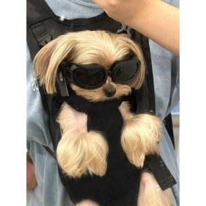 강아지앞가방 포대기 이동가방 고양이 검은색 백팩 귀요미 애견 고양이띠 S 4kg