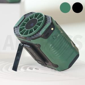 아토만 태풍기 여름 캠핑 탁상용 휴대용 초 경량 미니 LED 쿨링 쿨 티셔츠 옷 속 냉풍기 선풍기 1세트