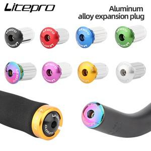 호환품 LP litepro 자전거 핸들 바 플러그 알루미늄 합금 산악 도로 그립 엔드 캡 확장 부품