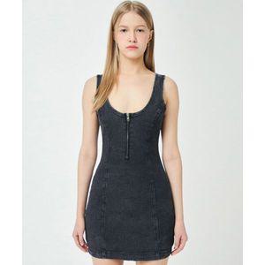 GUESS GO G톤 하프집업 슬리브리스 데님 원피스 YN2D5730