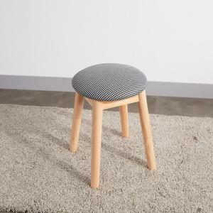 파로마 원목쿠션 스툴의자 화장대의자 감성스툴