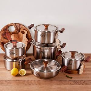오슬로 냄비 모음전 / 통3중 인덕션 스텐 이유식 편수 라면 전골 곰솥