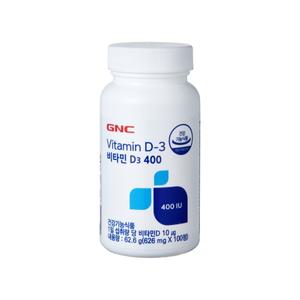 [롯데백화점]GNC [GNC] 비타민D3 400IU(626mg*100정/100일분)/소비기한:26년01월01일까지