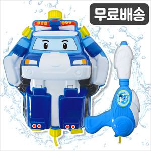 물총 폴리 배낭/ 로보카폴리 캐릭터 대용량 가방 워터건 물놀이 유아 아기 어린이 목욕 장난감
