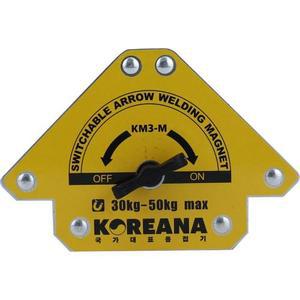 코리아나 용접자석 KM3-M 자력 홀더 마그네틱 용접부품 화살표
