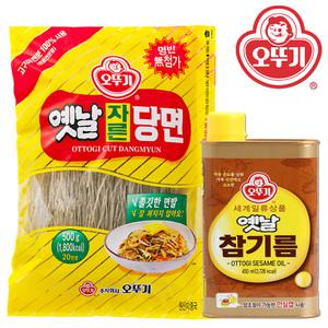 오뚜기 옛날 자른 당면 500g 1개+ 옛날참기름 450ml 1개