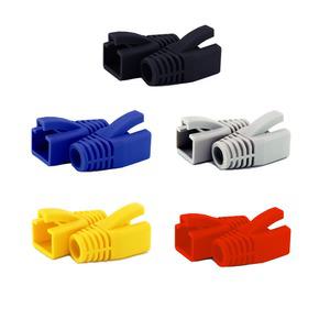 RJ45 통부트 덥개형 보호캡 100개 CAT6A CAT7용 랜케이블 8.5mm 호환