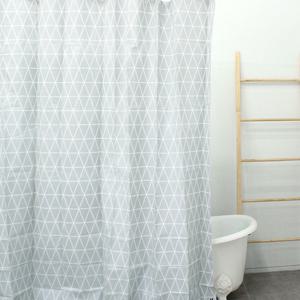 홈다움 EVA FABRIC 샤워커튼 모던 그레이 아가일 , 1개