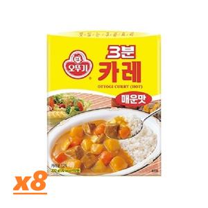 오뚜기 3분카레 매운맛200g x 8개/