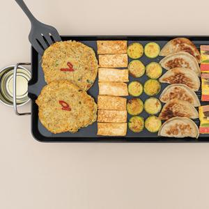 PN풍년 맥시멈와이드전기그릴 PMGKA-2000W  부침 구이용 겸용 불소수지 코팅 통주물 그릴팬 675x285mm