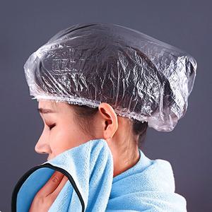 일회용 투명 염색 비닐 헤어캡 100매 위생모자 샤워캡
