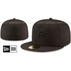 미국정품 NFL 아틀란타 Atlanta Falcons TEAMBASIC BLACKOUT Fitted Hat by New Era