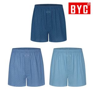 [BYC]BYC 모시박서 남성 트렁크 3매입 여름 시원한 사각팬티 ECF3034