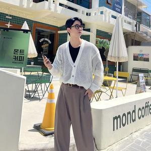 가디건 남자여름가디건 오버핏 니트 남녀공용