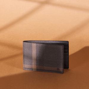 닥스 액세서리 [반지갑][TARTAN CLASSIC][타탄 클래식] 브라운 컬러 콤비 타탄 PVC DBWA4F822W3