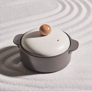 문팟 무균열 내열냄비 평굽 뚝배기 14cm