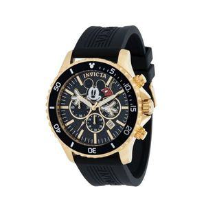 인빅타 디즈니 남성용 48mm 미키 마우스 한정판 블랙 크로노 시계 39173 925703