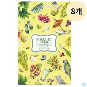 [기타]부케가르니 옷장 서랍 향 탈취제 종이 샤쉐 L 청포도 향 8P
