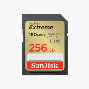 EXVE-256G 카메라 사진 영상촬영 180MB/s  샌디스크 SD메모리카드 256GB