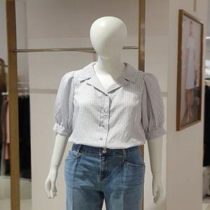 [에꼴드파리] 스트라이프 블라우스 M08RB35WBAM08Z