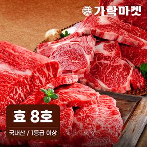 명절 한우 구이 선물세트 등심400g+채끝400g
