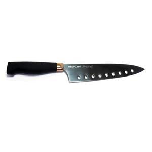 [기타]절삭력 좋은 티타늄코팅칼 홀식도 33.5cm (블랙) 주방칼 요리칼 빵칼