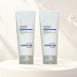 프롬랩스 프로틴 락인 트리트먼트 상한 머리 복구 200ml 2개