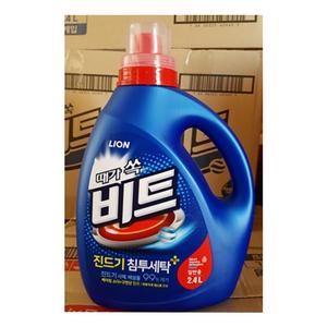 비트 액체세제 일반용 2.4L (2.5kg) 용기형/때가쏙비트/진드기케어세제/액상세제/CJ액체세탁세제/세탁세제