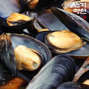 [산지명인] 통영 제철 국물용 다듬피 홍합 2kg 손질 세척 홍합탕