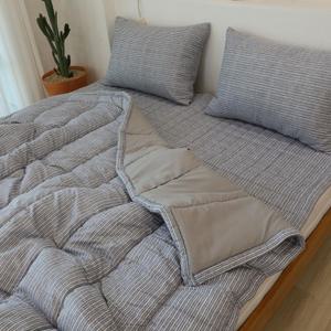 (그레이 | 이불패드풀세트) 포멀 마이크로화이바 차렵이불 이불패드풀세트 슈퍼싱글 (색상선택)/국산/차렵/