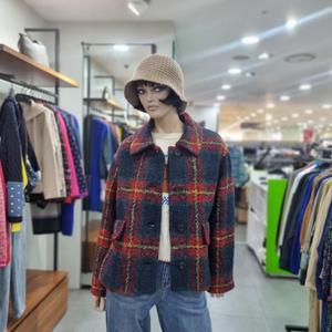 베네통/애플아울렛/알파카 혼방 부클 카라 모직 코트/BACTA6461