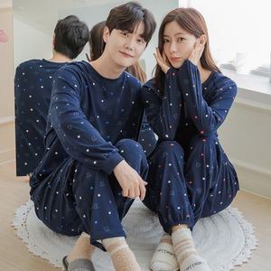 (제이지몰)기모 커플 잠옷 상하의 세트 동동젤리 신혼부부 겨울 양면 파자마 홈웨어 상하