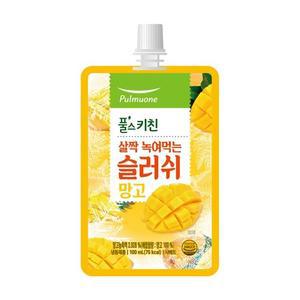 풀스키친 [겨울카페]녹여먹는 슬러쉬 망고 (100mlx30EA) 1세트 방학 아이 간식 초등학생 회사 사무실 팬트