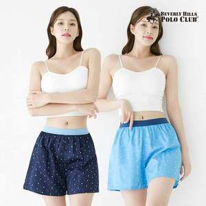 비버리힐즈 순면100 여성 밤하늘 트렁크팬티 2매 