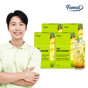 퍼니트 리얼 콤부차 파인애플 30포 x 4박스 / 스코비 분말 당류제로 탄산