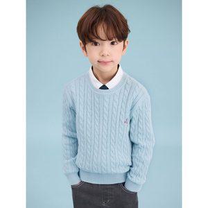 [BEANPOLE KIDS] [Essential] 클래식 케이블 니트 스웨터  라이트 그린 (BI5151UE1L)