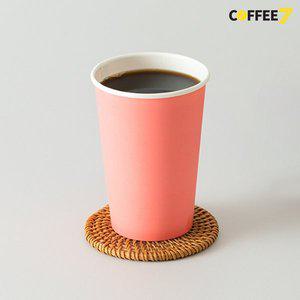 커피세븐 (컬러 종이컵) 380ml (13온스) 컬러컵-코랄핑크 1000개/1박스